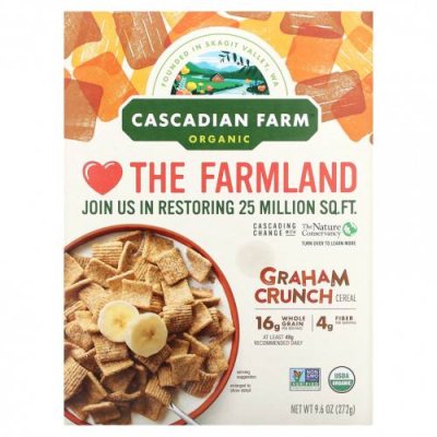 Cascadian Farm, Органические хлопья Graham Crunch, 272 г (9,6 унции) / Хлопья | Аптека | V4.Ru: Маркетплейс