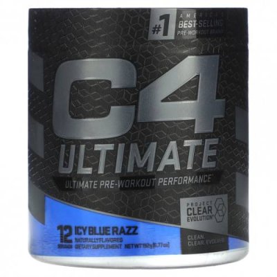 Cellucor, C4 Ultimate, предтренировочная добавка, ледяная голубая роза, 192 г (6,77 унции) / Кофеин | Аптека | V4.Ru: Маркетплейс