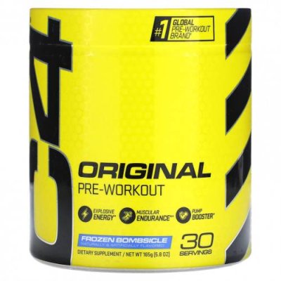 Cellucor, C4 Original, перед тренировкой, Frozen Bombsicle, 165 г (5,8 унции) / Стимуляторы | Аптека | V4.Ru: Маркетплейс