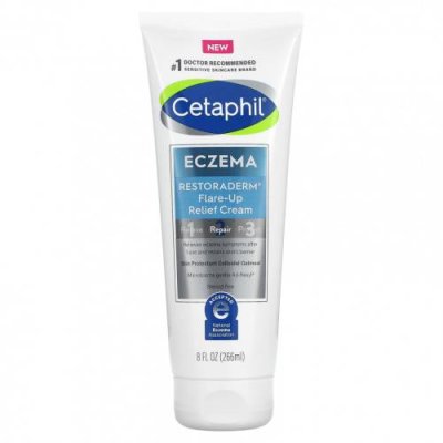 Cetaphil, Eczema, Restoraderm, крем для облегчения обострения, 266 мл (8 жидк. Унций) / Экзема | Аптека | V4.Ru: Маркетплейс