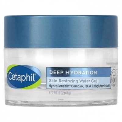 Cetaphil, Deep Hydration, водный гель для восстановления кожи, 48 г (1,7 унции) / Увлажнение | Аптека | V4.Ru: Маркетплейс