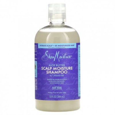 SheaMoisture, Увлажняющий шампунь для кожи головы, масло алоэ, 384 мл (13 жидк. Унций) / Шампунь | Аптека | V4.Ru: Маркетплейс