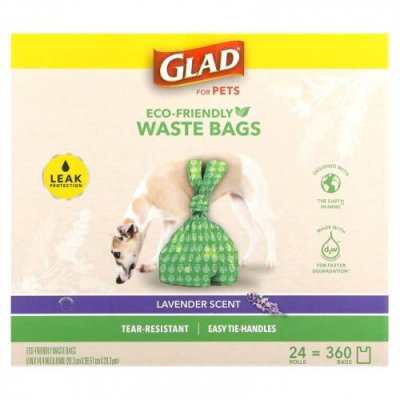 Glad for Pets, Экологичные пакеты для отходов, для домашних животных, лаванда, 360 пакетов / Зоотовары | Аптека | V4.Ru: Маркетплейс