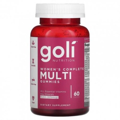 Goli Nutrition, Women's Complete Multi Gummies, 60 Pieces / Женские мультивитамины | Аптека | V4.Ru: Маркетплейс