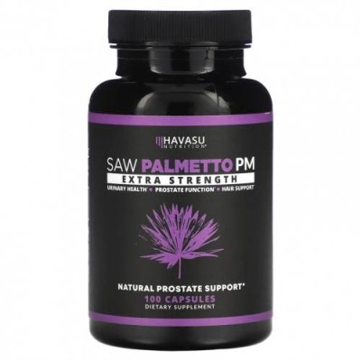 Havasu Nutrition, Saw Palmetto PM, повышенная сила действия, 100 капсул / Сереноя | Аптека | V4.Ru: Маркетплейс