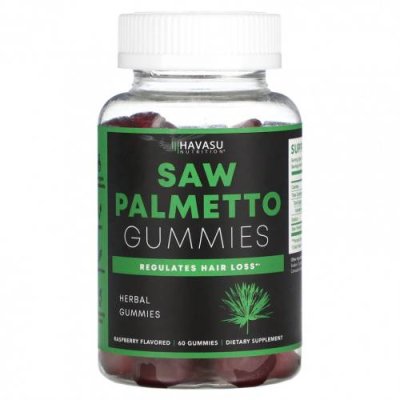 Havasu Nutrition, Жевательные мармеладки Saw Palmetto, малина, 60 жевательных таблеток / Сереноя | Аптека | V4.Ru: Маркетплейс