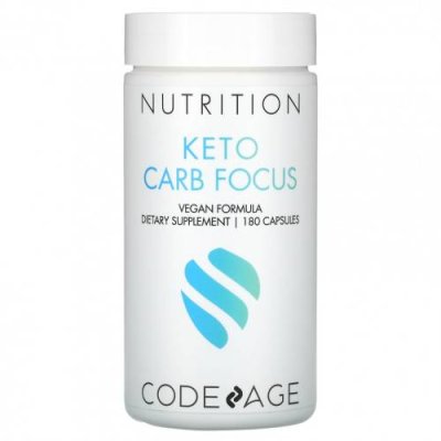 Codeage, Keto Carb Focus, 180 капсул / Препараты на основе трав | Аптека | V4.Ru: Маркетплейс