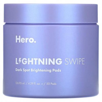 Hero Cosmetics, Lightning Swipe, диски для осветления темных пятен, 50 шт. / Осветление | Аптека | V4.Ru: Маркетплейс