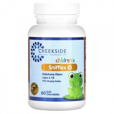 Creekside Natural Therapeutics, Snifflex Plus для детей с крапивой двудомной, для детей 6–12 лет, бузина, 60 мягких жевательных таблеток / Травы для детей | Аптека | V4.Ru: Маркетплейс