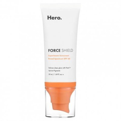 Hero Cosmetics, Force Shield, солнцезащитное средство Superbeam, SPF 30, 50 мл (1,69 жидк. Унции) / Солнцезащитные средства, лицо | Аптека | V4.Ru: Маркетплейс