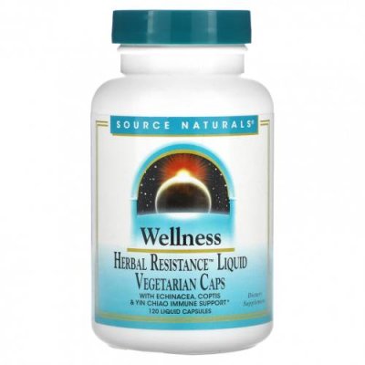 Source Naturals, Wellness Herbal Resistance Liquid, 120 жидких капсул / Препараты на основе трав | Аптека | V4.Ru: Маркетплейс