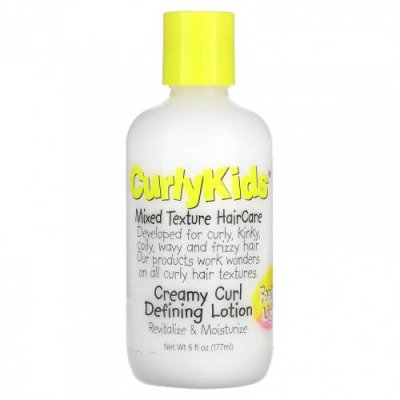 CurlyKids, Creamy Curl Defining Lotion, легкое перо, 177 мл (6 жидк. Унций) / Средства для купания и ухода за кожей и волосами малышей | Аптека | V4.Ru: Маркетплейс