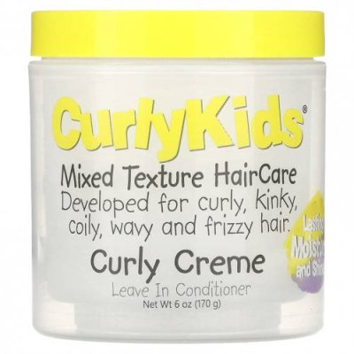 CurlyKids, Curly Creme, несмываемый кондиционер, 170 г (6 унций) / Несмываемый кондиционер | Аптека | V4.Ru: Маркетплейс