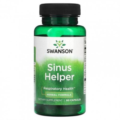 Swanson, Sinus Helper, 60 капсул / Препараты на основе трав | Аптека | V4.Ru: Маркетплейс