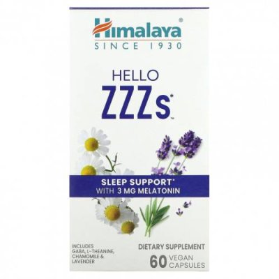 Himalaya, Hello ZZZs`` 60 веганских капсул / Снотворные | Аптека | V4.Ru: Маркетплейс