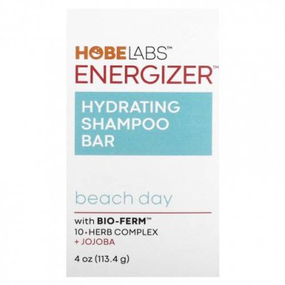 Hobe Labs, Energizer, увлажняющий мыльный шампунь, Beach Day, 113,4 г (4 унции) / Шампунь | Аптека | V4.Ru: Маркетплейс