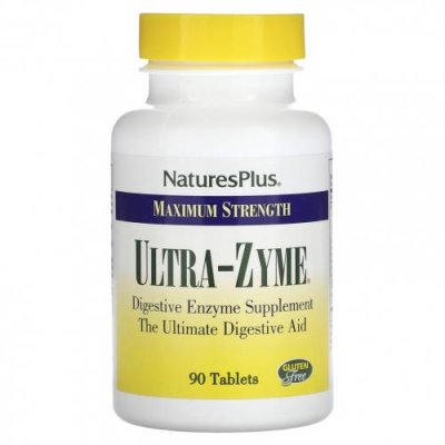 NaturesPlus, Максимальная сила действия, Ultra-Zyme, 90 таблеток / Пищеварительные ферменты | Аптека | V4.Ru: Маркетплейс