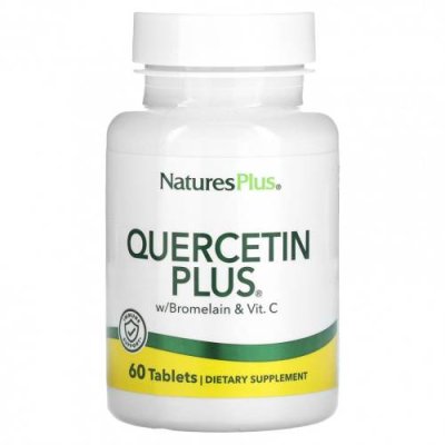 NaturesPlus, Quercetin Plus, 60 таблеток / Кверцетин | Аптека | V4.Ru: Маркетплейс