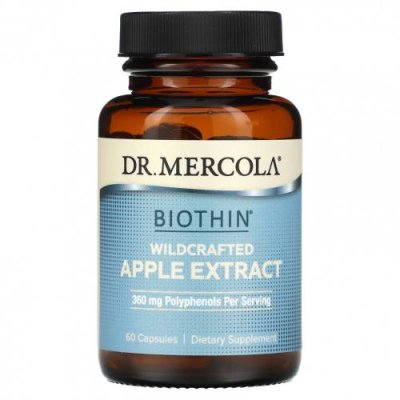 Dr. Mercola, Biothin, экстракт дикорастущего яблока, 60 капсул / Антиоксидантные формулы | Аптека | V4.Ru: Маркетплейс