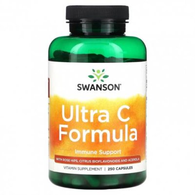 Swanson, Ultra C Formula, 250 капсул / Аскорбиновая кислота | Аптека | V4.Ru: Маркетплейс