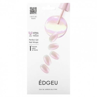 Edgeu, Perfect Gel Nail Wraps, ENA 139, молочно-розовый, набор из 16 полосок / Лаки и дизайны для ногтей | Аптека | V4.Ru: Маркетплейс