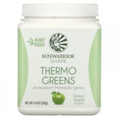 Sunwarrior, Shape, Thermo Greens, зеленое яблоко, 210 г (7,4 унции) / Зеленые смеси | Аптека | V4.Ru: Маркетплейс