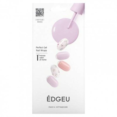 Edgeu, Perfect Gel Nail Wraps, ENT314, Cottagecore, набор из 16 полосок / Лаки и дизайны для ногтей | Аптека | V4.Ru: Маркетплейс