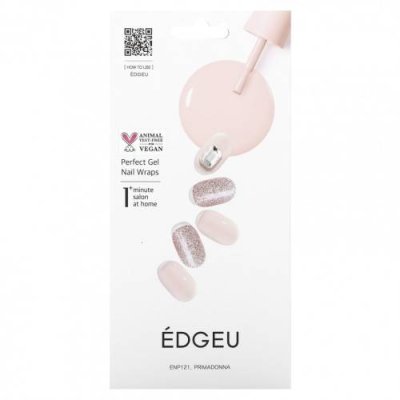 Edgeu, Perfect Gel Nail Wraps, ENP 121, Primadonna, набор из 16 полосок / Лаки и дизайны для ногтей | Аптека | V4.Ru: Маркетплейс