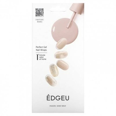 Edgeu, Perfect Gel Nail Wraps, ENT220, песочная волна, набор из 16 полосок / Лаки и дизайны для ногтей | Аптека | V4.Ru: Маркетплейс