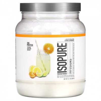 Isopure, Infusions, протеиновый порошок, цитрусовый лимонад, 400 г (14,1 унции) / Изолят сывороточного протеина | Аптека | V4.Ru: Маркетплейс