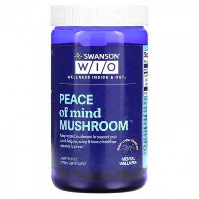 Swanson WIO, Peace of Mind Mushroom, 30 капсул / Ежовик гребенчатый | Аптека | V4.Ru: Маркетплейс