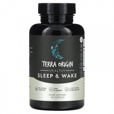 Terra Origin, Healthy Sleep & Wake, 60 Capsules / Снотворные | Аптека | V4.Ru: Маркетплейс