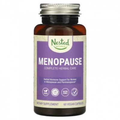 Nested Naturals, Menopause Complete Herbal Care, 60 веганских капсул / Женские гормональные средства | Аптека | V4.Ru: Маркетплейс