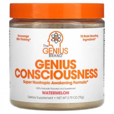 The Genius Brand, Genius Consciousness, арбуз, 79 г (2,79 унции) / Препараты для памяти и когнитивных функций | Аптека | V4.Ru: Маркетплейс