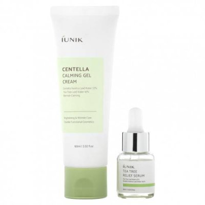 iUNIK, Centella Edition Skin Care Set, Cream & Mini Serum, 2 Piece Set / Сыворотки | Аптека | V4.Ru: Маркетплейс