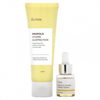 iUNIK, Propolis Edition Skin Care Set, Cream & Mini Serum, 2 Piece Set / Ночные увлажняющие средства и кремы | Аптека | V4.Ru: Маркетплейс