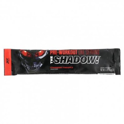 JNX Sports, The Shadow, перед тренировкой, клубничный и ананас, 1 шт., 9,7 г (0,34 унции) / Стимуляторы | Аптека | V4.Ru: Маркетплейс