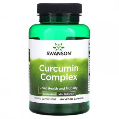 Swanson, Curcumin Complex, 120 растительных капсул / Куркума и куркумин | Аптека | V4.Ru: Маркетплейс