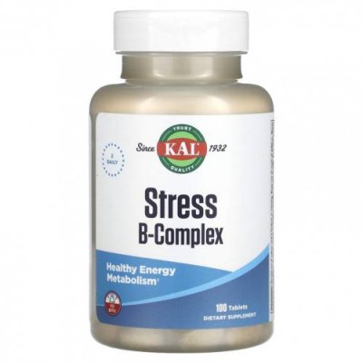 KAL, Stress B Complex, 100 таблеток / Комплекс витаминов группы B | Аптека | V4.Ru: Маркетплейс