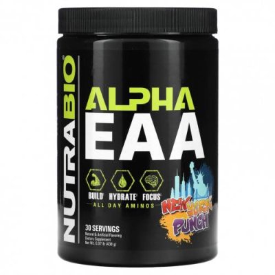 Nutrabio Labs, Alpha EAA, New York Punch, 438 г (0,97 фунта) / Незаменимые аминокислоты | Аптека | V4.Ru: Маркетплейс