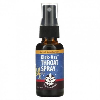 WishGarden Herbs, Kick-Ass Throat Spray, 30 мл (1 жидк. Унция) / Препараты на основе трав | Аптека | V4.Ru: Маркетплейс