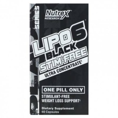 Nutrex Research, Lipo 6 Black, ультраконцентрат, 60 капсул / Диетические средства | Аптека | V4.Ru: Маркетплейс