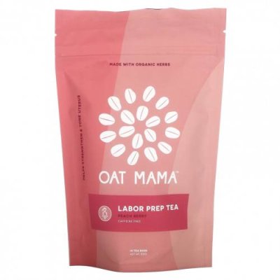 Oat Mama, Labor Prep Tea, персик и ягоды, 14 чайных пакетиков, 32 г / Для мам и малышей | Аптека | V4.Ru: Маркетплейс