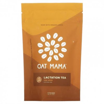 Oat Mama, Lactation Tea, чай со специями, 14 чайных пакетиков, 32 г / Поддержка грудного вскармливания | Аптека | V4.Ru: Маркетплейс