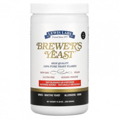 Lewis Labs, Brewer's Yeast , 12.35 oz (350 g) / Дрожжи | Аптека | V4.Ru: Маркетплейс