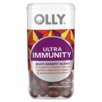 OLLY, Ultra Immunity, многофункциональная смесь, 60 мягких таблеток / Андрографис | Аптека | V4.Ru: Маркетплейс