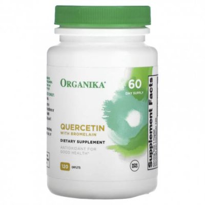 Organika, Quercetin with Bromelain, 120 Caplets / Кверцетин | Аптека | V4.Ru: Маркетплейс