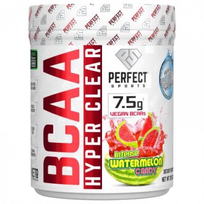 Perfect Sports, BCAA Hyper Clear, арбузные конфеты с насыщенным вкусом, 310 г (10,9 унции) / BCAA | Аптека | V4.Ru: Маркетплейс