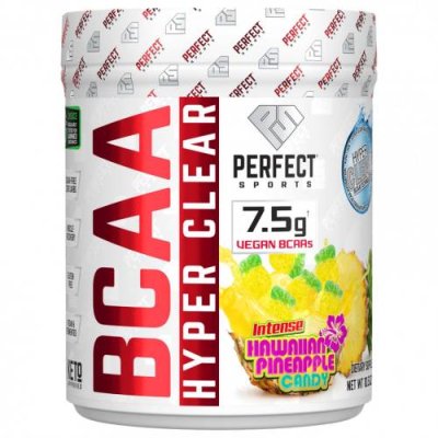 Perfect Sports, BCAA Hyper Clear, гавайский ананас с насыщенным вкусом, 297 г (10,5 унции) / BCAA | Аптека | V4.Ru: Маркетплейс