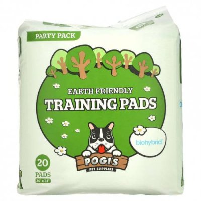 Pogi's Pet Supplies, Earth Friendly Training Pads, 20 шт. / Зоотовары | Аптека | V4.Ru: Маркетплейс